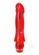 Naturally Yours Salsa Vibrating Dildo 6.75in - Red