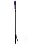 Rouge Fifty Times Hotter Long Riding Crop Slim Tip 24in - Purple