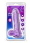 B Yours Plus Ram N` Jam Realistic Dildo With Balls 8in - Purple